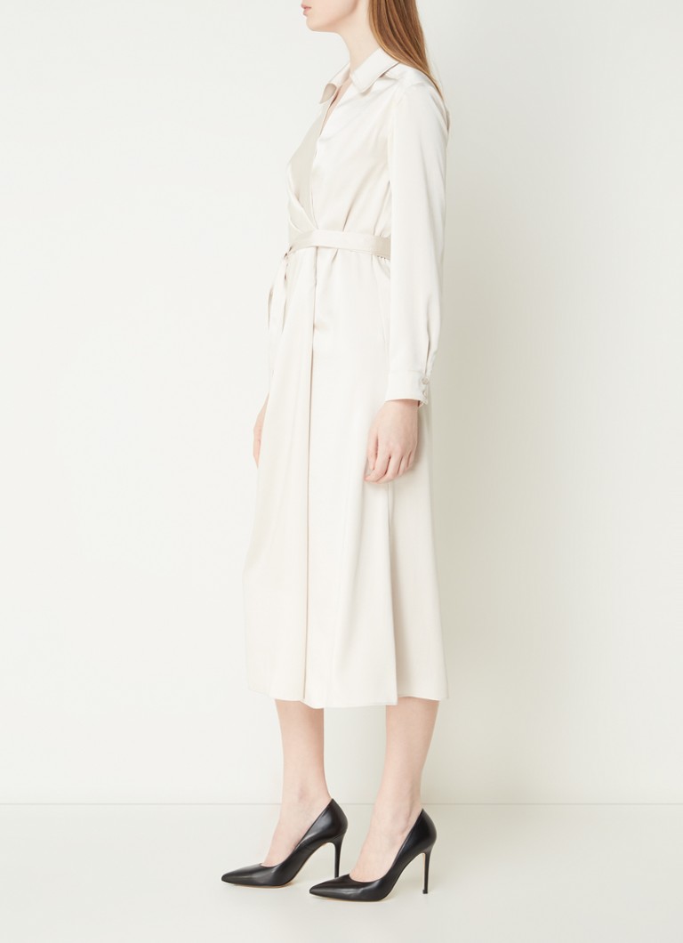 Satynowa sukienka midi Claudie Pierlot Raquela