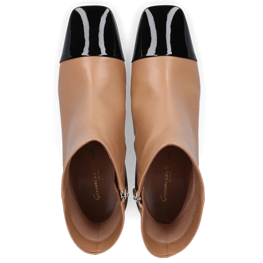 Gianvito Rossi - Klassische Stiefeletten LOGAN 45 Nappaleder - beige
