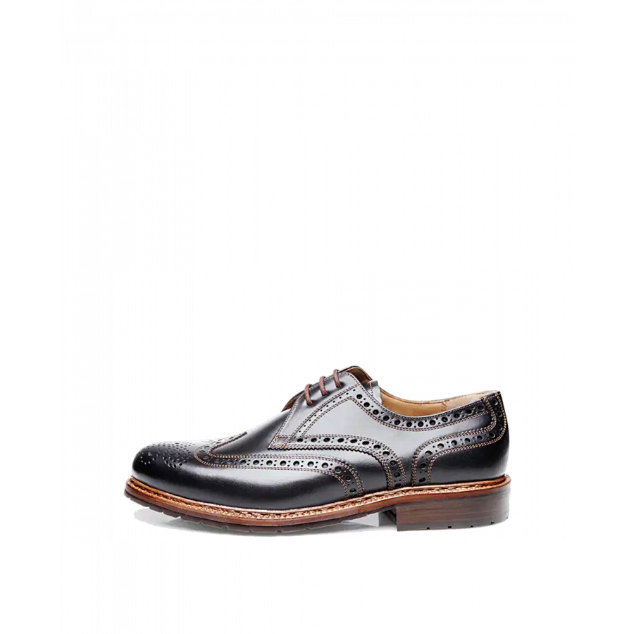 Heinrich Dinkelacker - Businessschuhe Derby JANOSH K FULL BROGUE FC Kalbsleder - schwarz