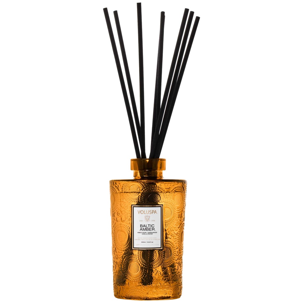 voluspa Baltic Amber 500mL REED DIFFUSER Set COFFRET DIFFUSEUR