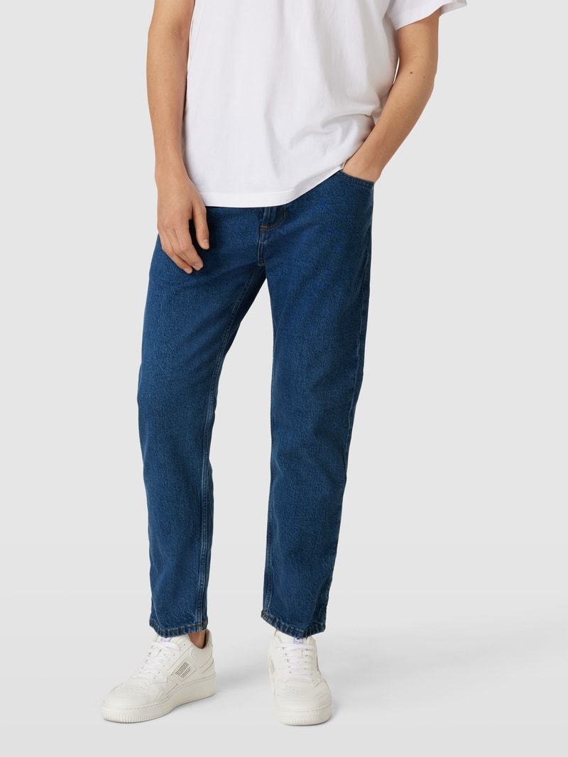 Jeans mit Label-Patch in jeans