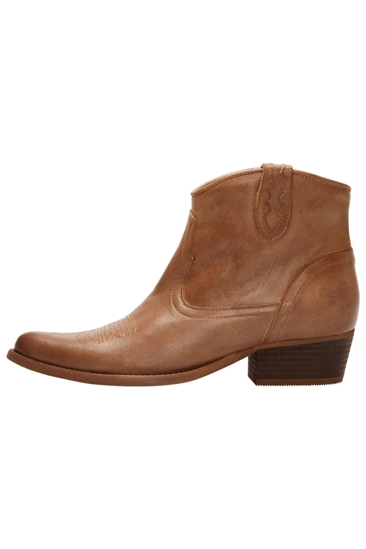 Felmini  Stiefelette - Braun - Blockabsatz
