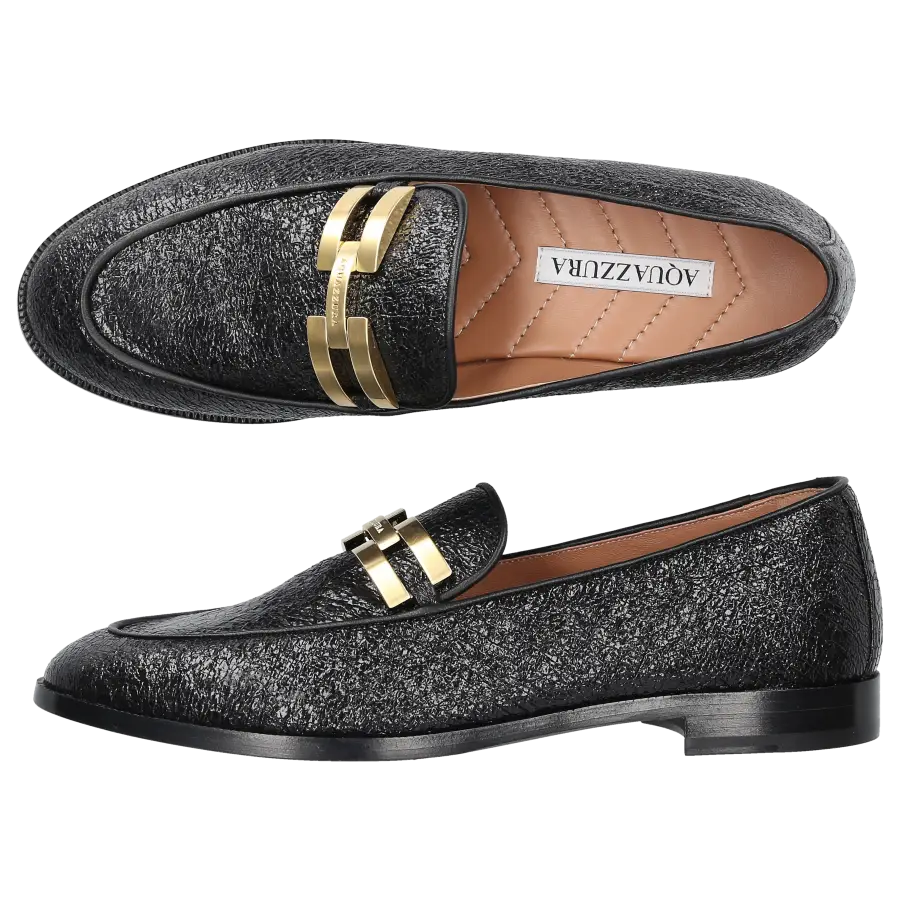 Aquazzura - Loafer BRANDI Nappaleder - schwarz