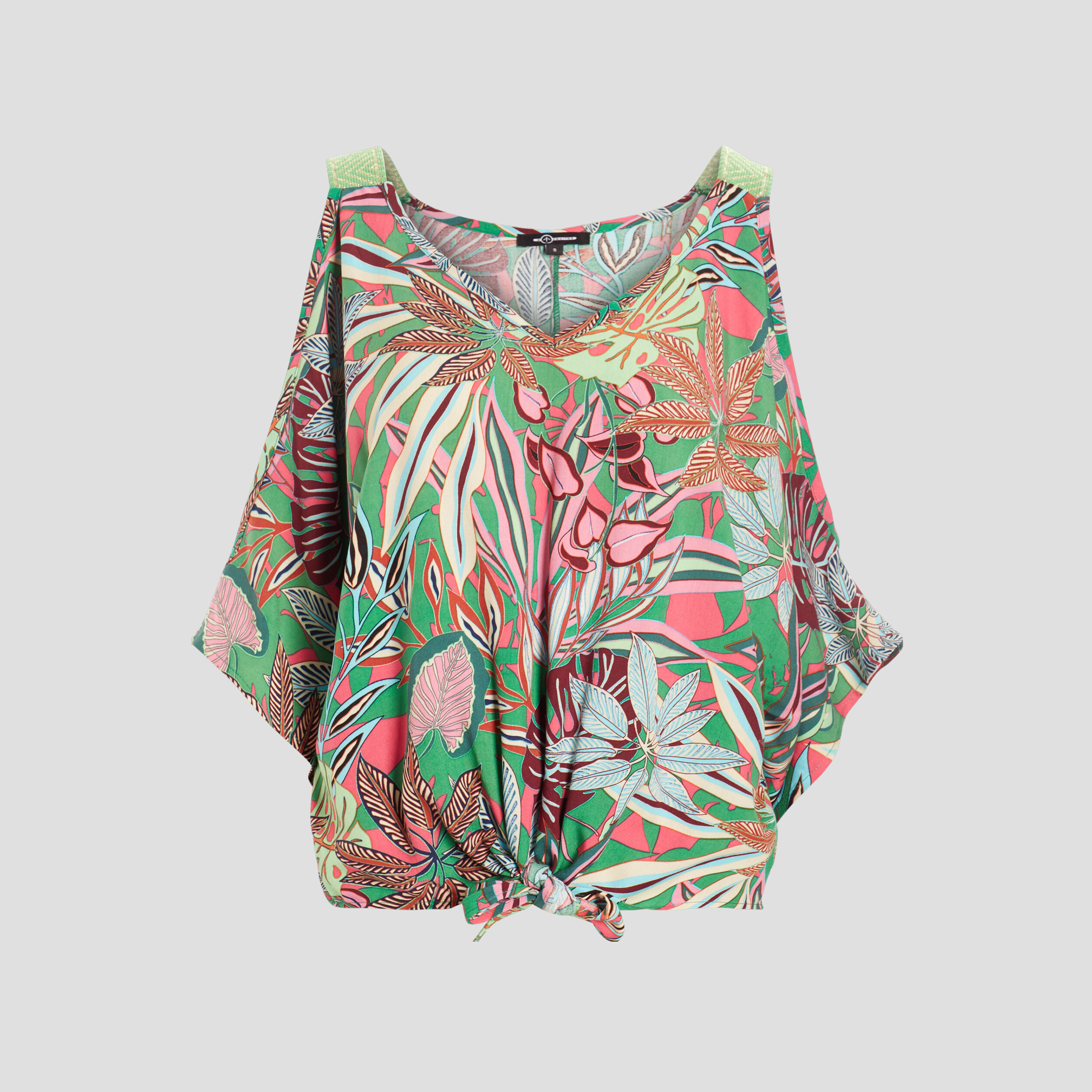 Blouse manches chauve-souris vert femme | La Halle