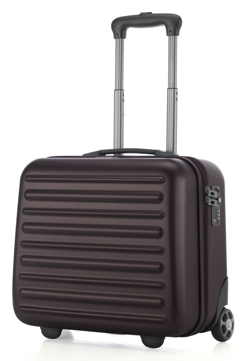 Tegel - pilot trolley hard shell bronze matt metallic, TSA, 38 cm, 32 liters