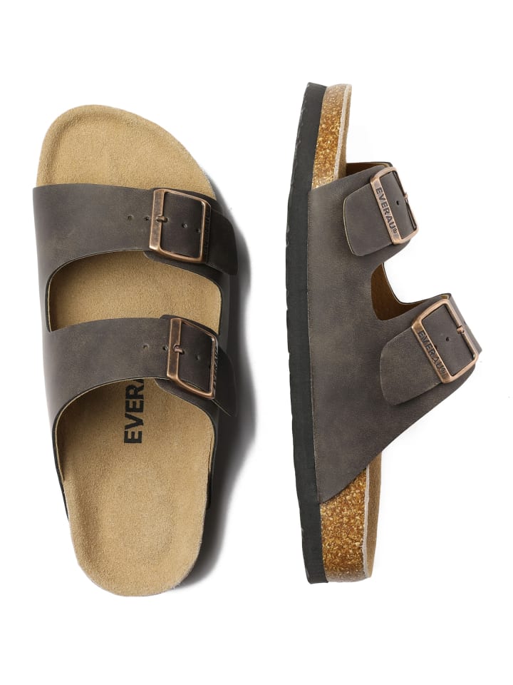 EVERAU Australia Leder Sandalen Duck in Braunes geöltes Leder günstig kaufen