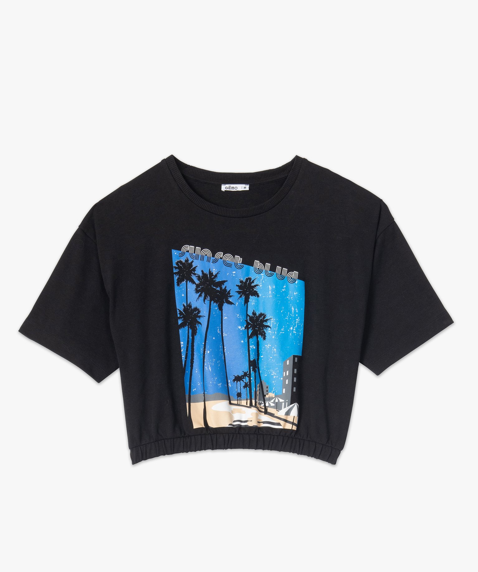 Tee-shirt femme avec bas élastiqué – LuluCastagnette | GEMO