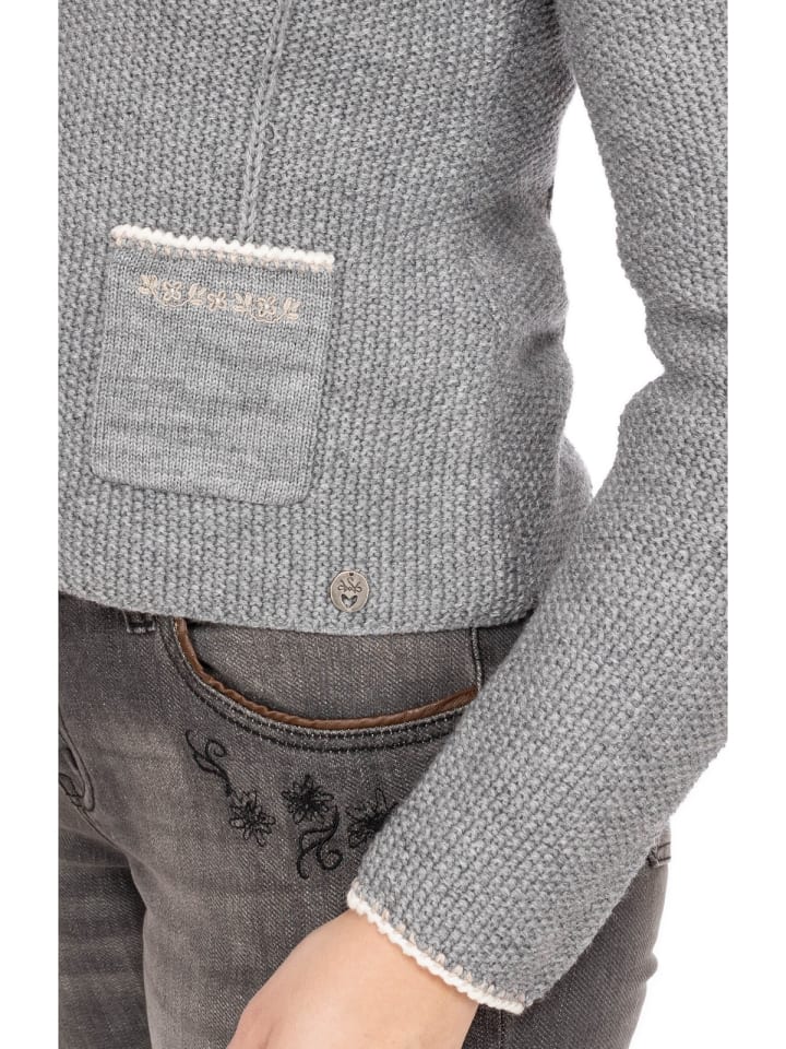 Spieth & Wensky Strickjacke AILEEN in hellgrau günstig kaufen