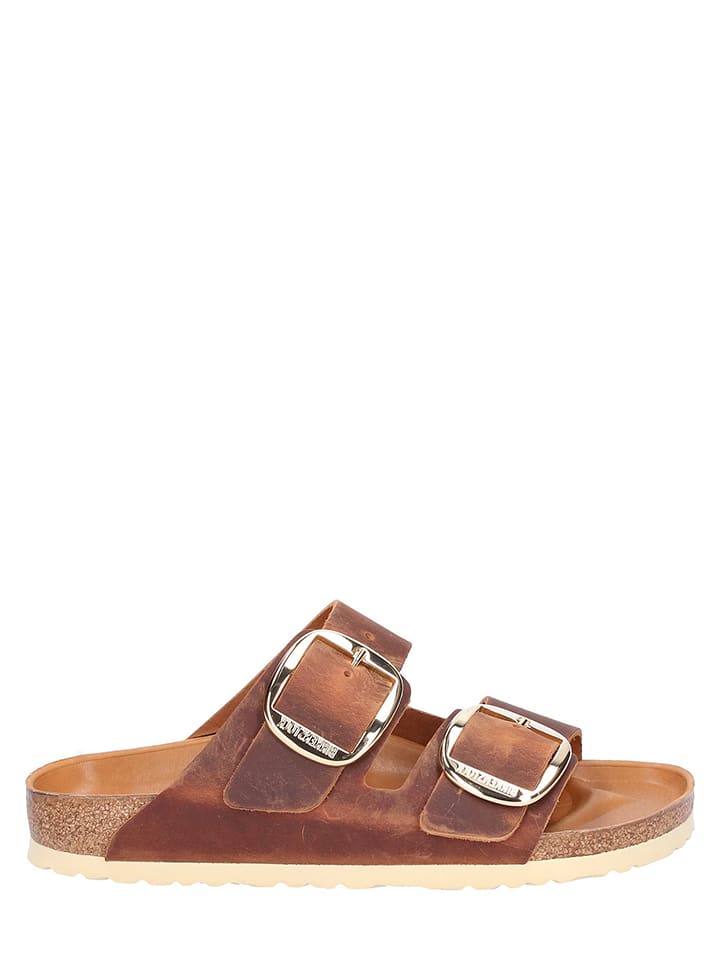 Birkenstock Leder-Pantoletten 