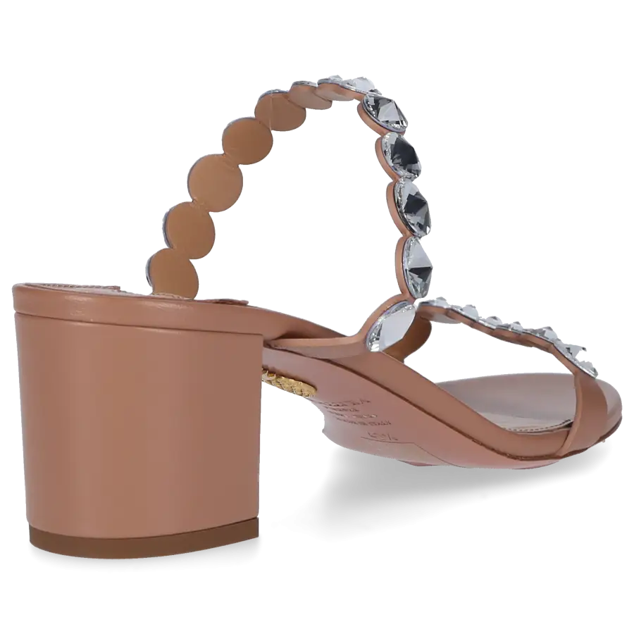Aquazzura - Sandalen MAXI-TEQUILA 50 Nappaleder - beige