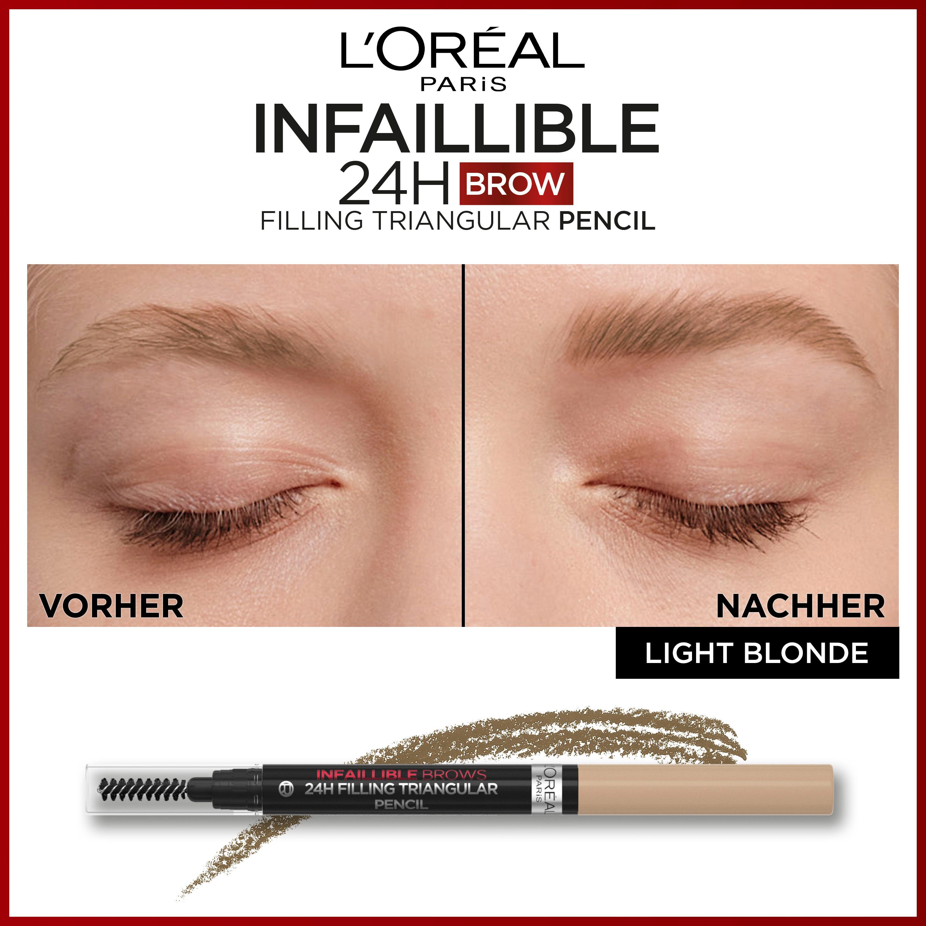 L'ORÉAL PARIS Augenbrauen-Stift L'Oréal Paris Infaillible Brows 24h Pencil, Browliner für ausdrucksstarke Augenbrauen