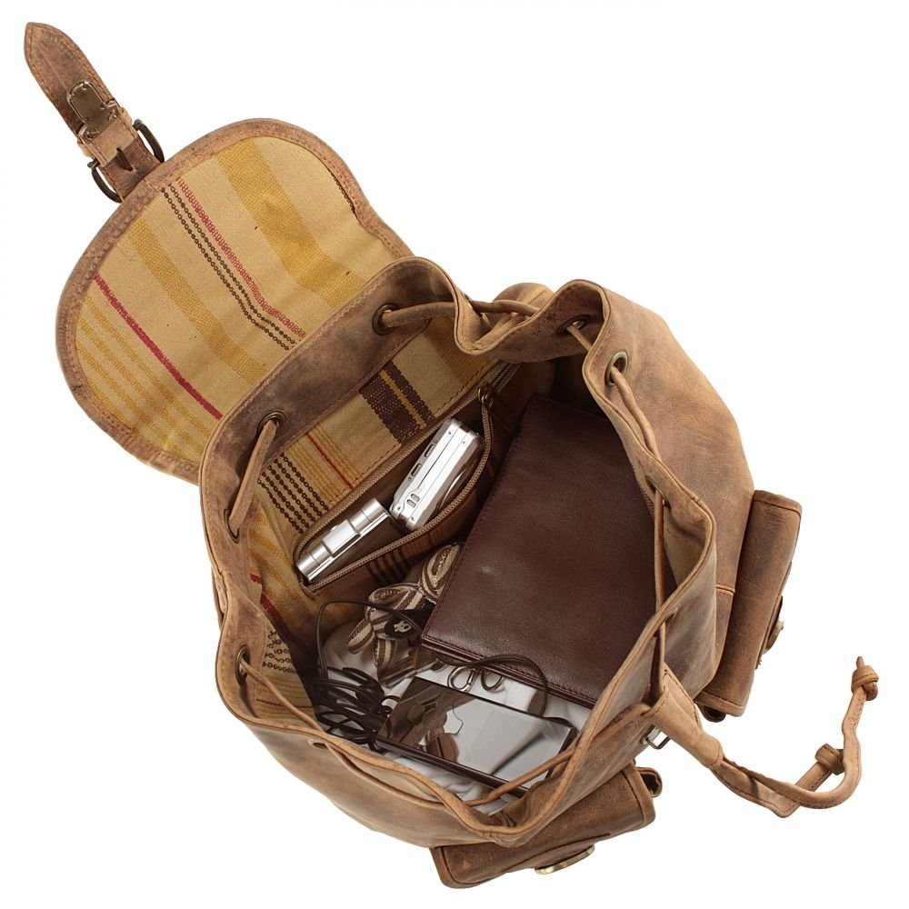 HAROLDS Handtaschen grün RUCKSACK LEDER