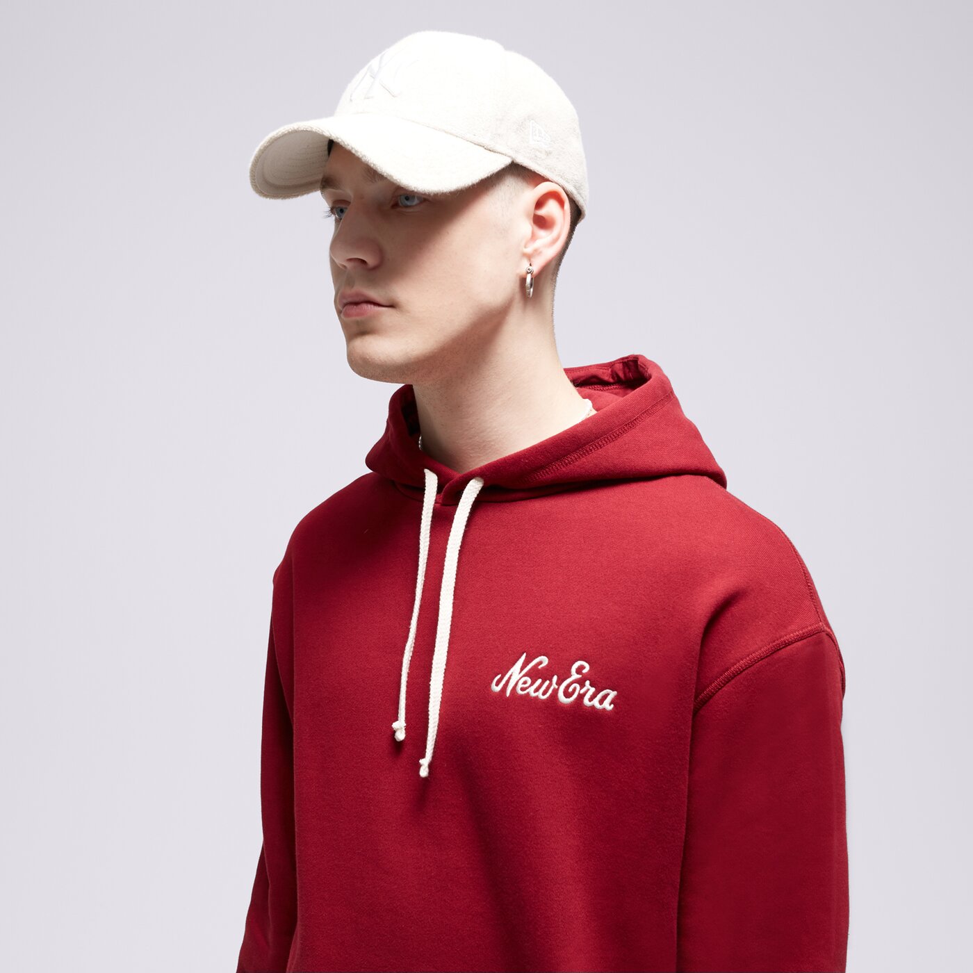 NEW ERA HOODIE NE OS NONE Dunkelrot