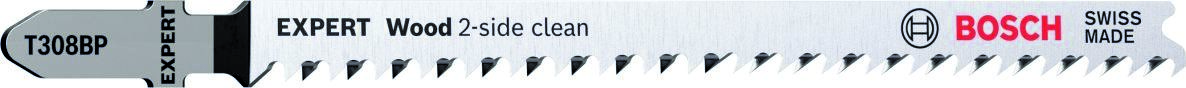 Bosch Blue Accessories 2608900557 Expert 'Wood 2-sided clean' T 308 BP afkoblingssavklinge 3-delt