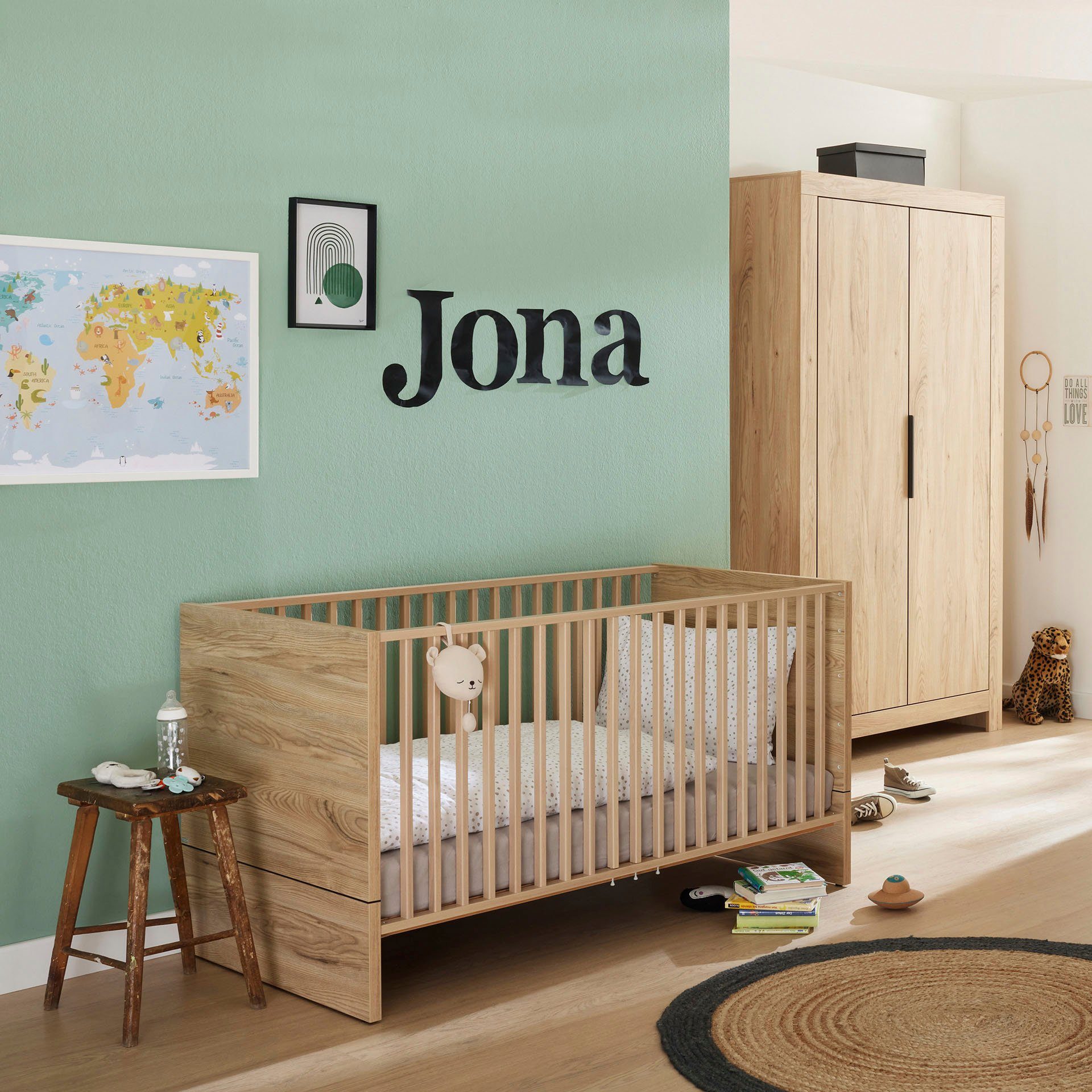 PAIDI Babybett JOSIE, 4-fach höhenverstellbar, mit Airwell® Comfort Federleistenrost