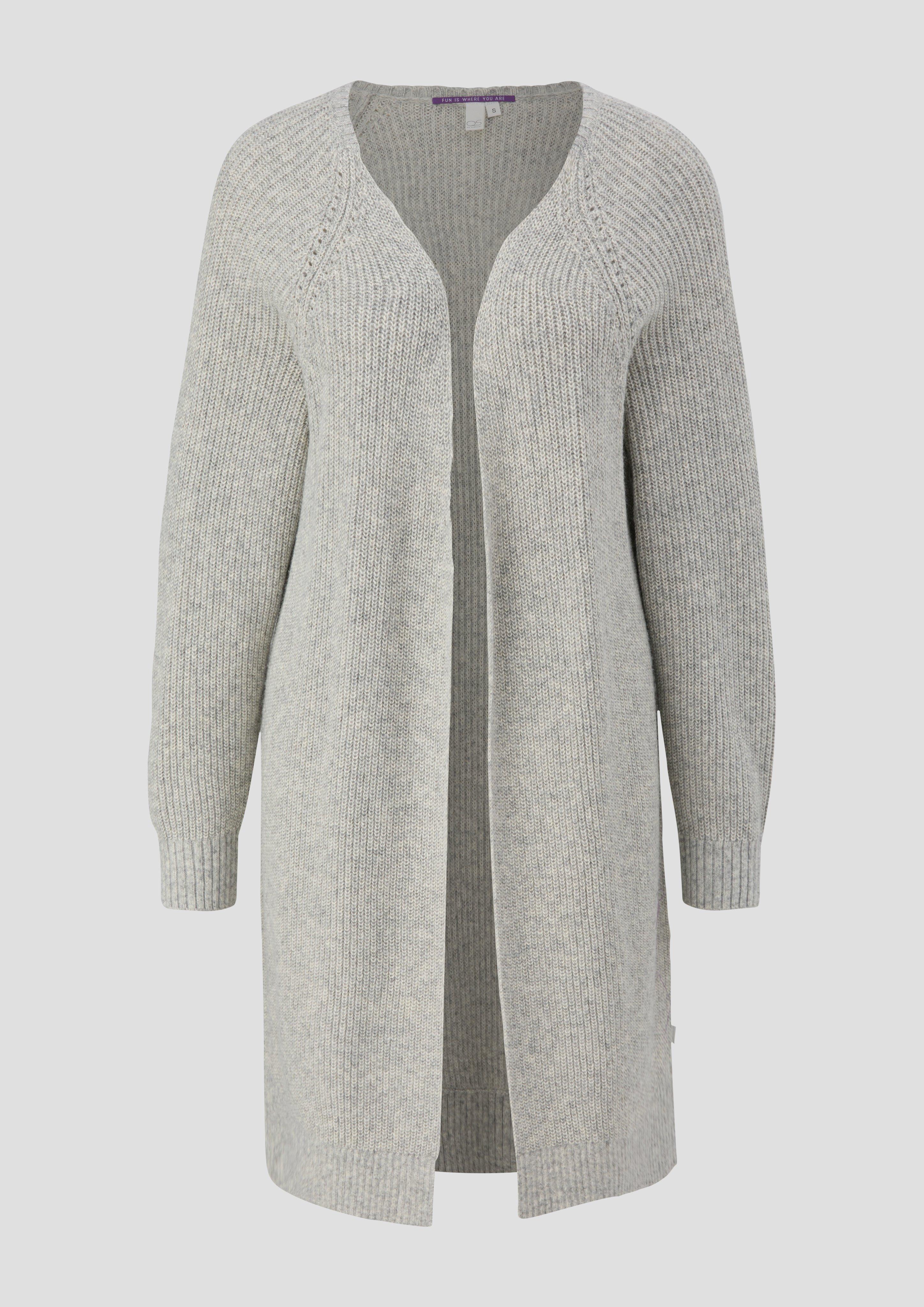 Lange Strickjacke aus Baumwollmix  2135295-07W0
