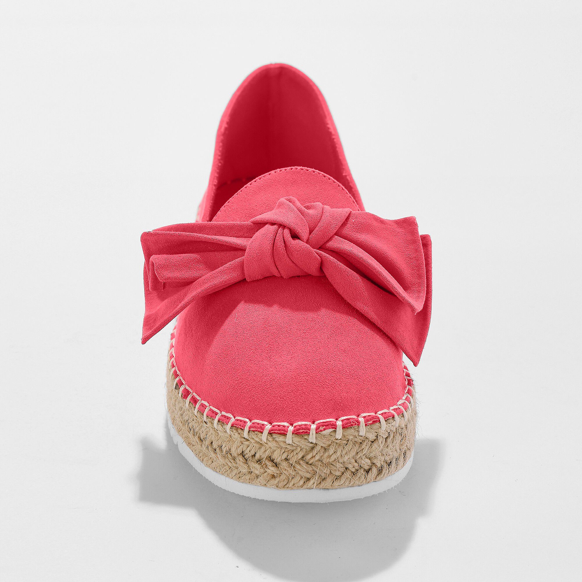 Mocassins espadrilles noeud à semelle corde crantée