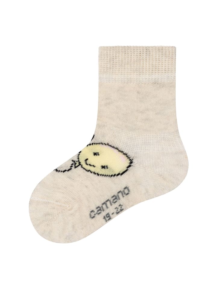 camano Socken motiv 8er Pack ca-soft in offwhite günstig kaufen 19-22