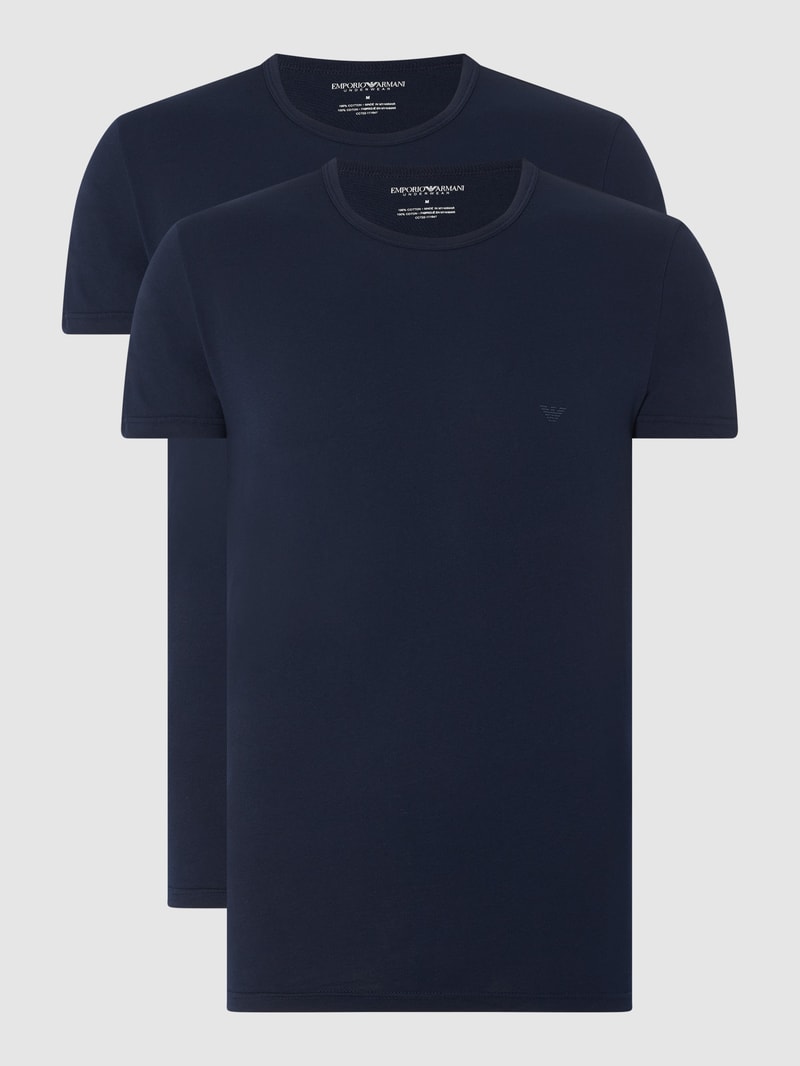 T-Shirt im 2er-Pack in marineblau