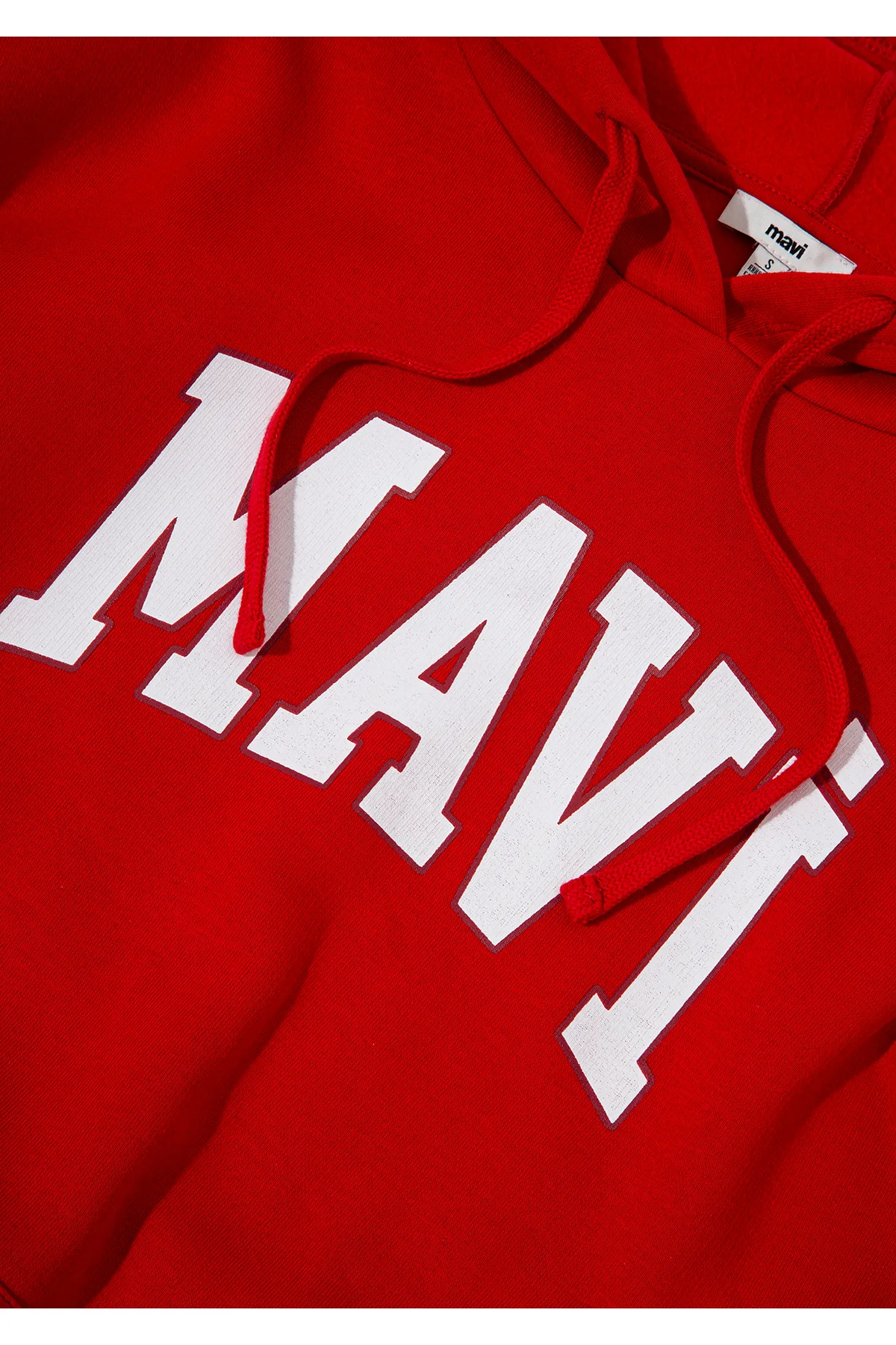 Mavi  Rotes Kapuzen-Sweatshirt mit Logo-Print 1600361-86417