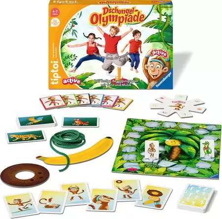 tiptoi® ACTIVE Dschungel-Olympiade - Lernspiel ab 4 Jahren
