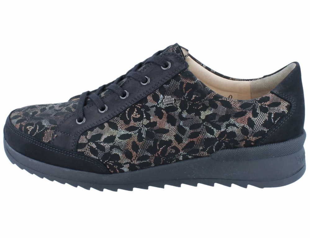 FINN COMFORT Komfort Schnürer schwarz