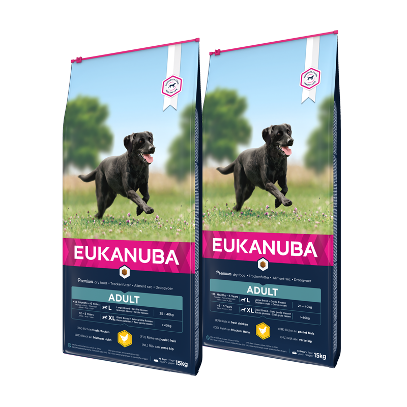 EUKANUBA Hundetrockenfutter EUKANUBA Adult Large Breed Chicken 2x15 kg
