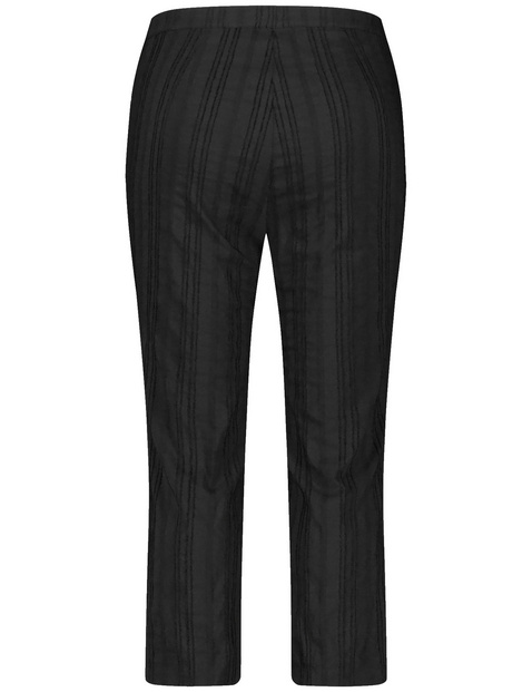 3/4 Stretchhose mit Streifen-Struktur Betty