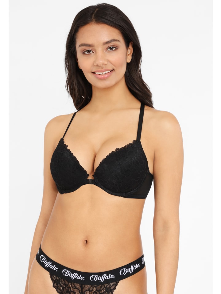 Buffalo Push-up-BH in schwarz günstig kaufen