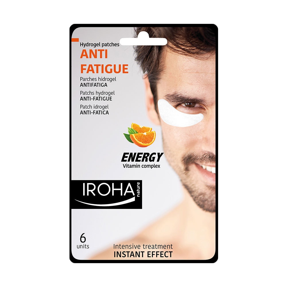 iroha Patchs pour les yeux MAN - Hydrogel -ANTI-FATIGUE - ENERGY Patchs pour les yeux - Hydrogel