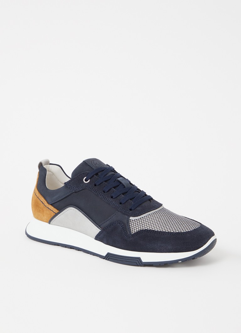 Dune London Sneaker aus türkisfarbenem Wildleder mit Mesh-Details