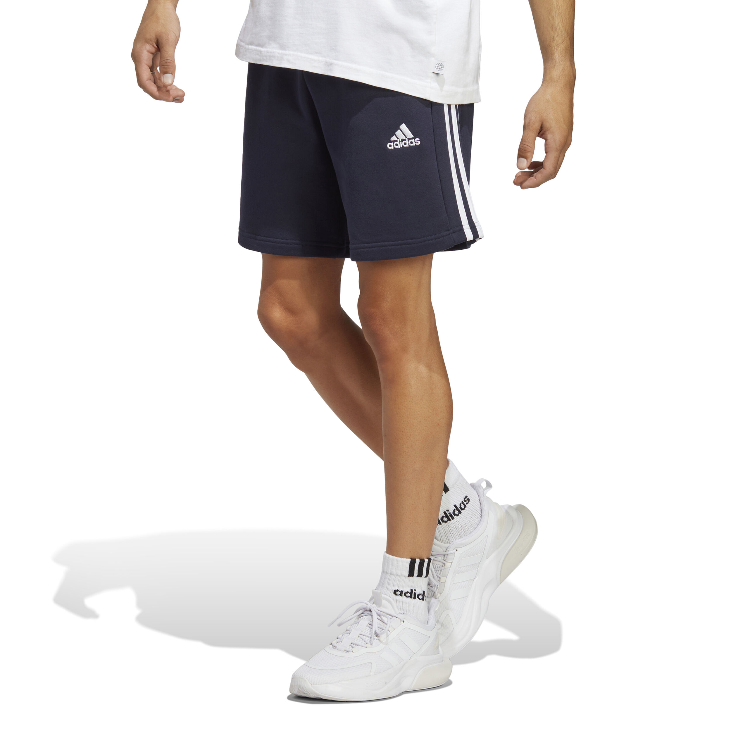 3 Stripes Shorts Herren - Dunkelblau, Weiß