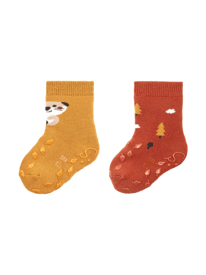 Sterntaler ABS Krabbelsocken 2er-Pack Biber in hellbraun günstig kaufen