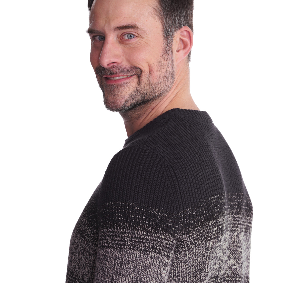 Herren Strickpullover mit Streifenmuster