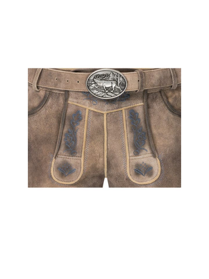 Nübler Lederhose kurz Klemens Jein in Stein günstig kaufen