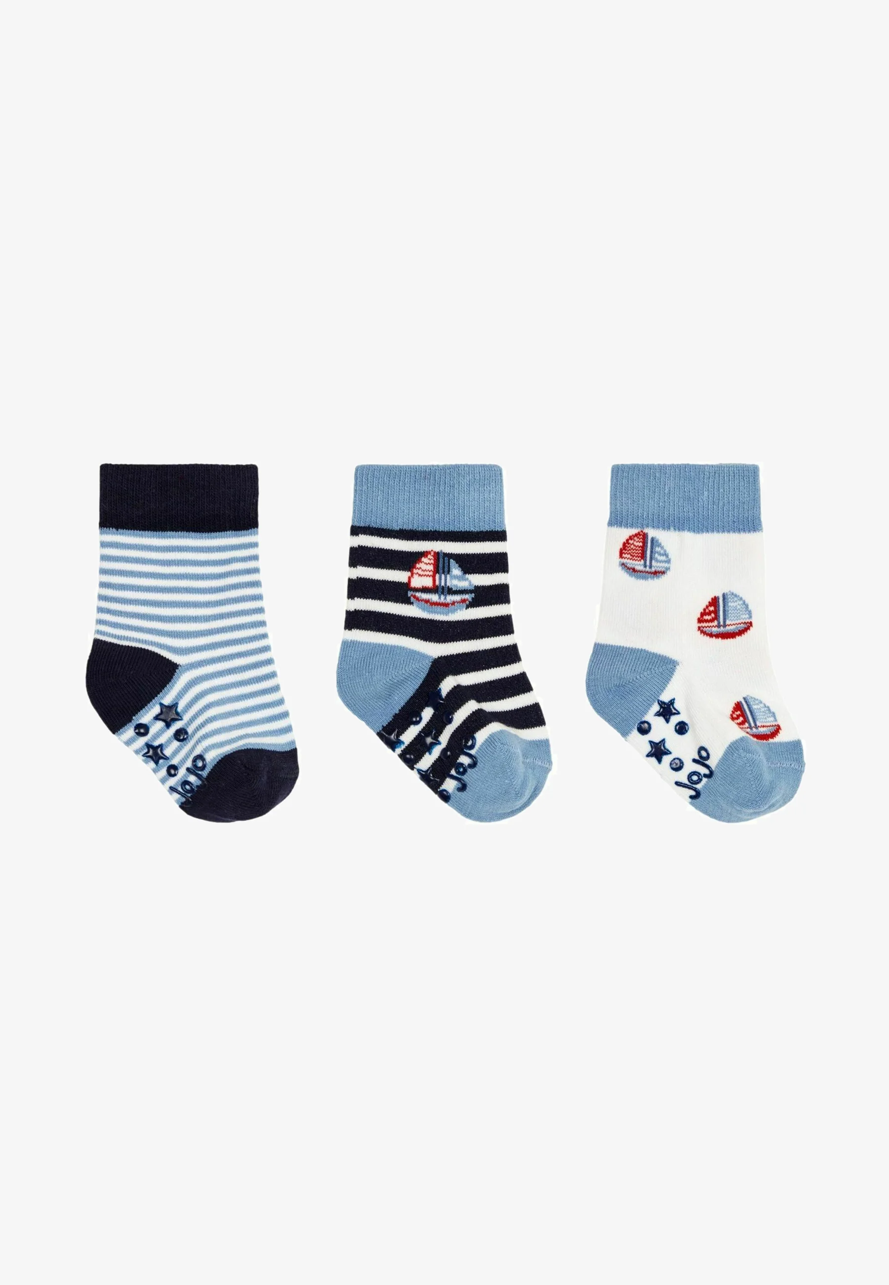 JoJo Maman Bébé 3-PACK NAUTICAL - REGULAR FIT - Calcetines