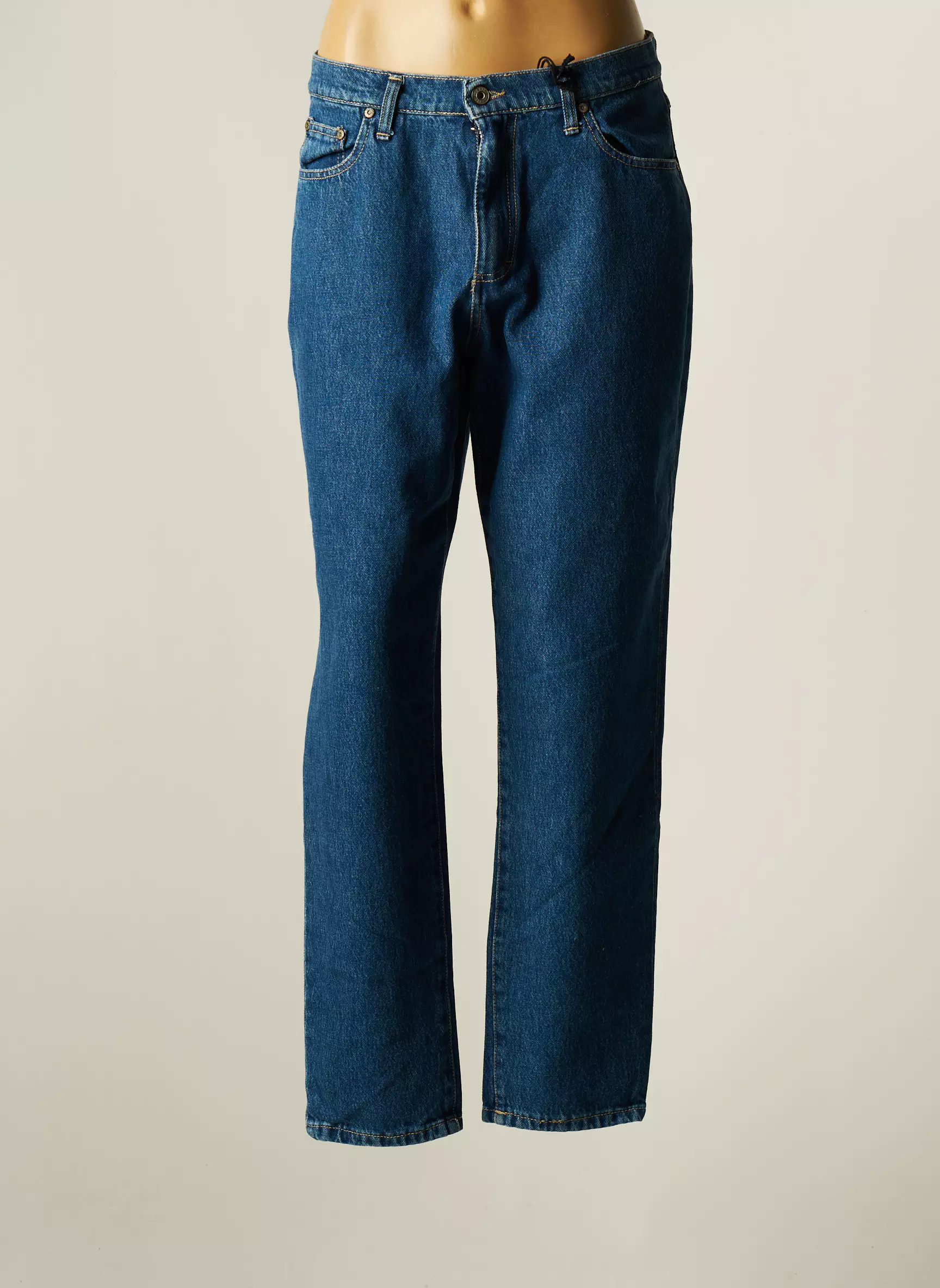 Please Jeans Coupe Droite Femme couleur bleu