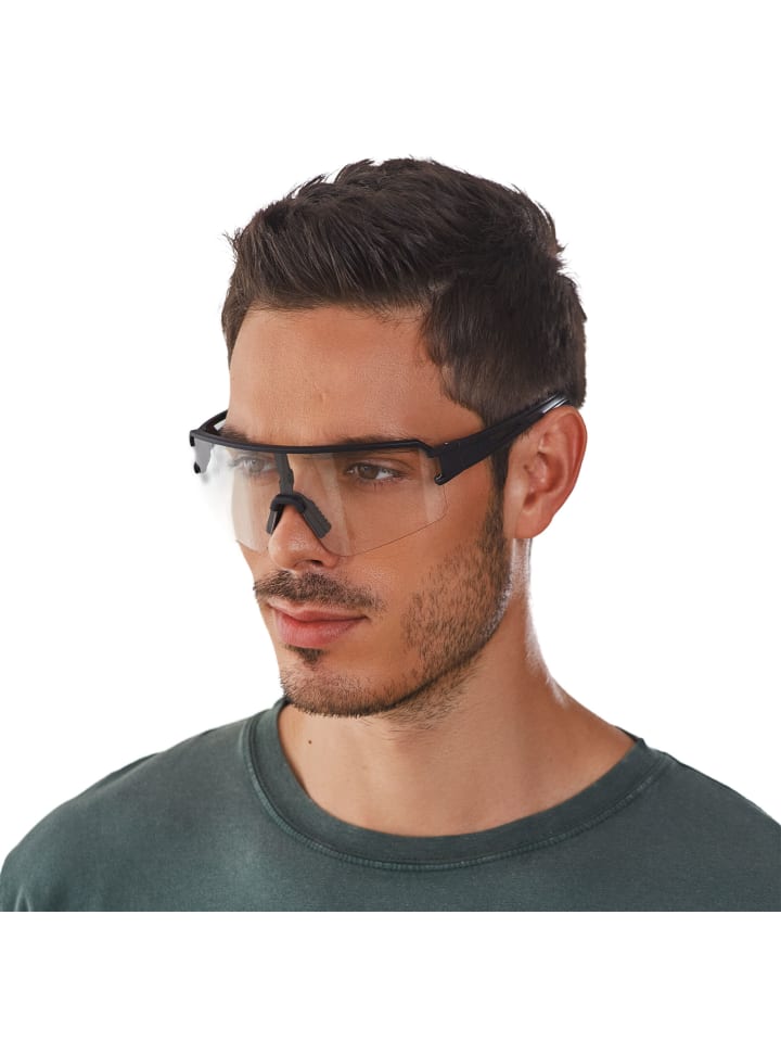 YEAZ SUNSPOT Sport-Sonnenbrille weiß/transparent in schwarz / transparent günstig kaufen onesize