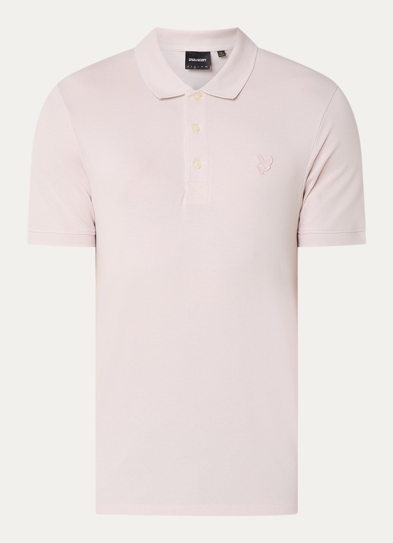 Lyle & Scott Tonal -pikeepuuvillasta valmistettu normaalin mallinen poolopaita, jossa logobrodeeraus