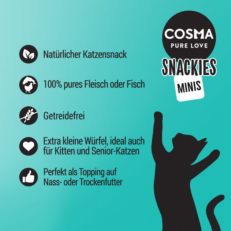 Sparpaket Cosma Snackies Minis Maxi Tube zu TOP-Preisen | bitiba