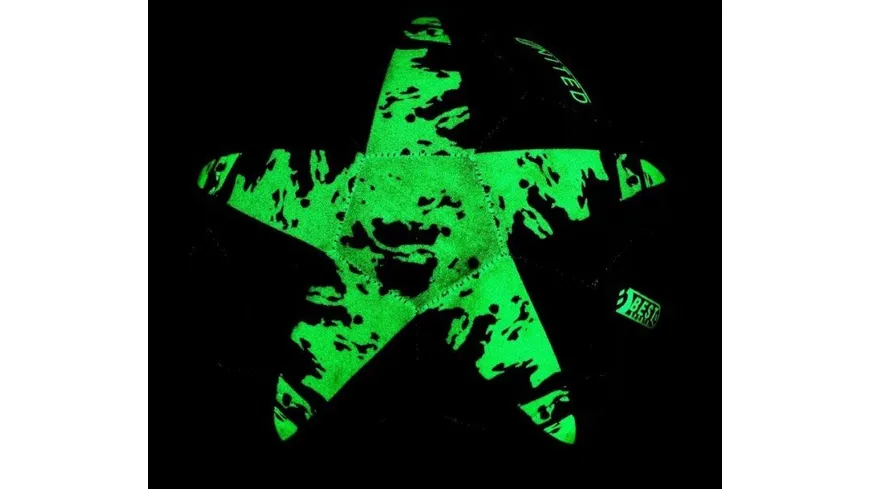 Best - Fußball Glow In The Dark Stern grün, Größe 5