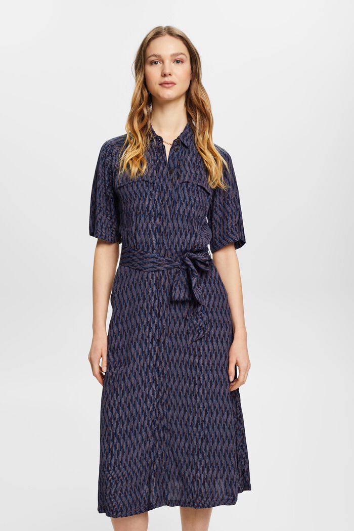 Midikleid mit Allover-Print
