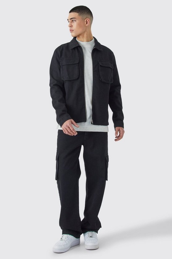 Twill Cargo Overshirt & Trouser