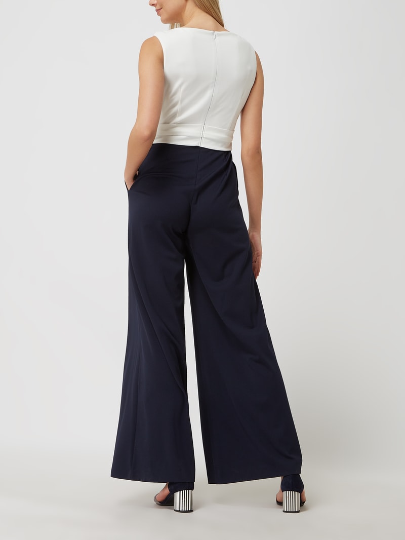 Jumpsuit mit Stretch-Anteil in marineblau