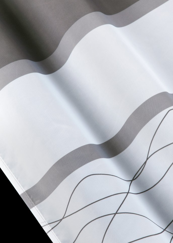 Transparente Gardine mit Querstreifen Druck (1er Pack)