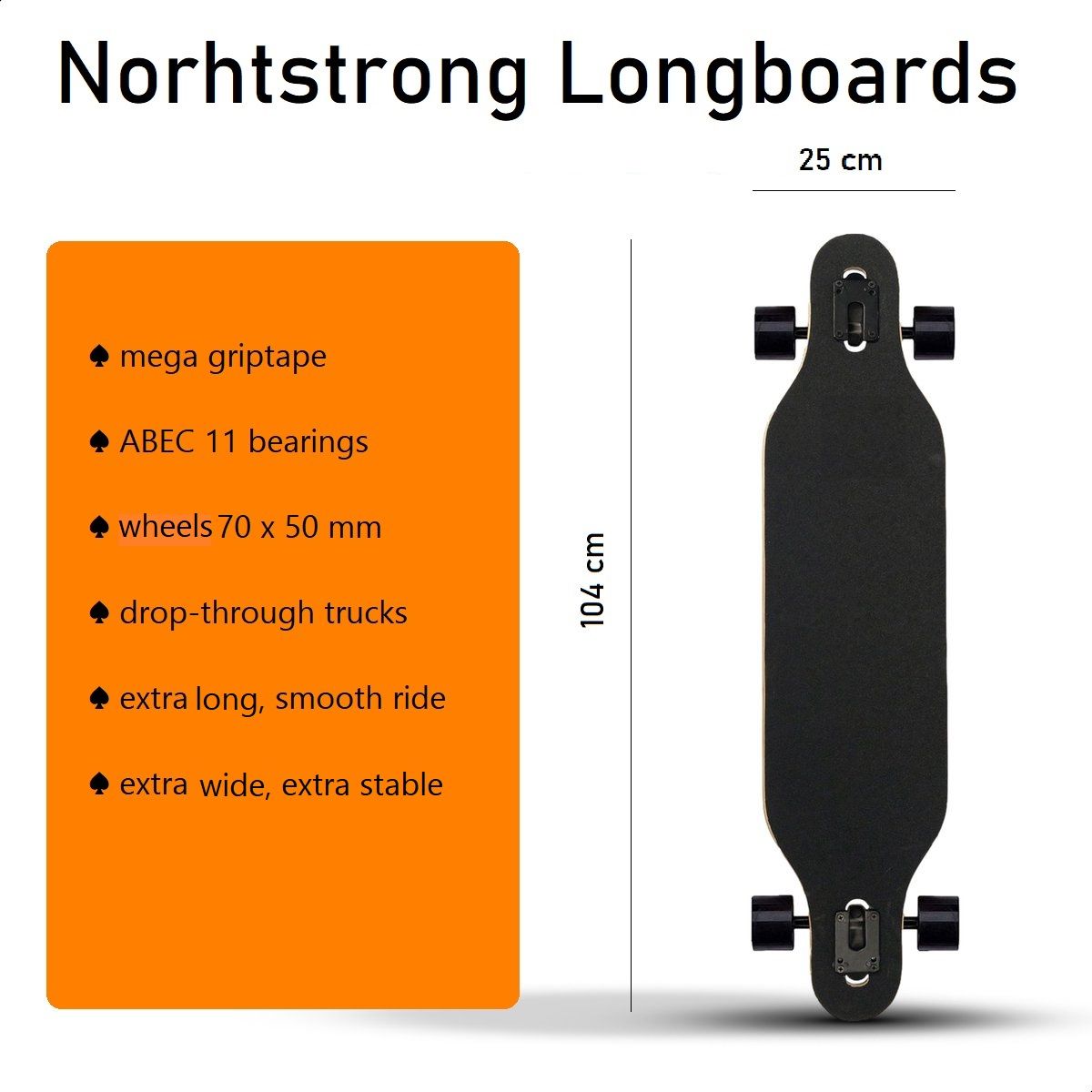 Northstrong 104 cm longboard