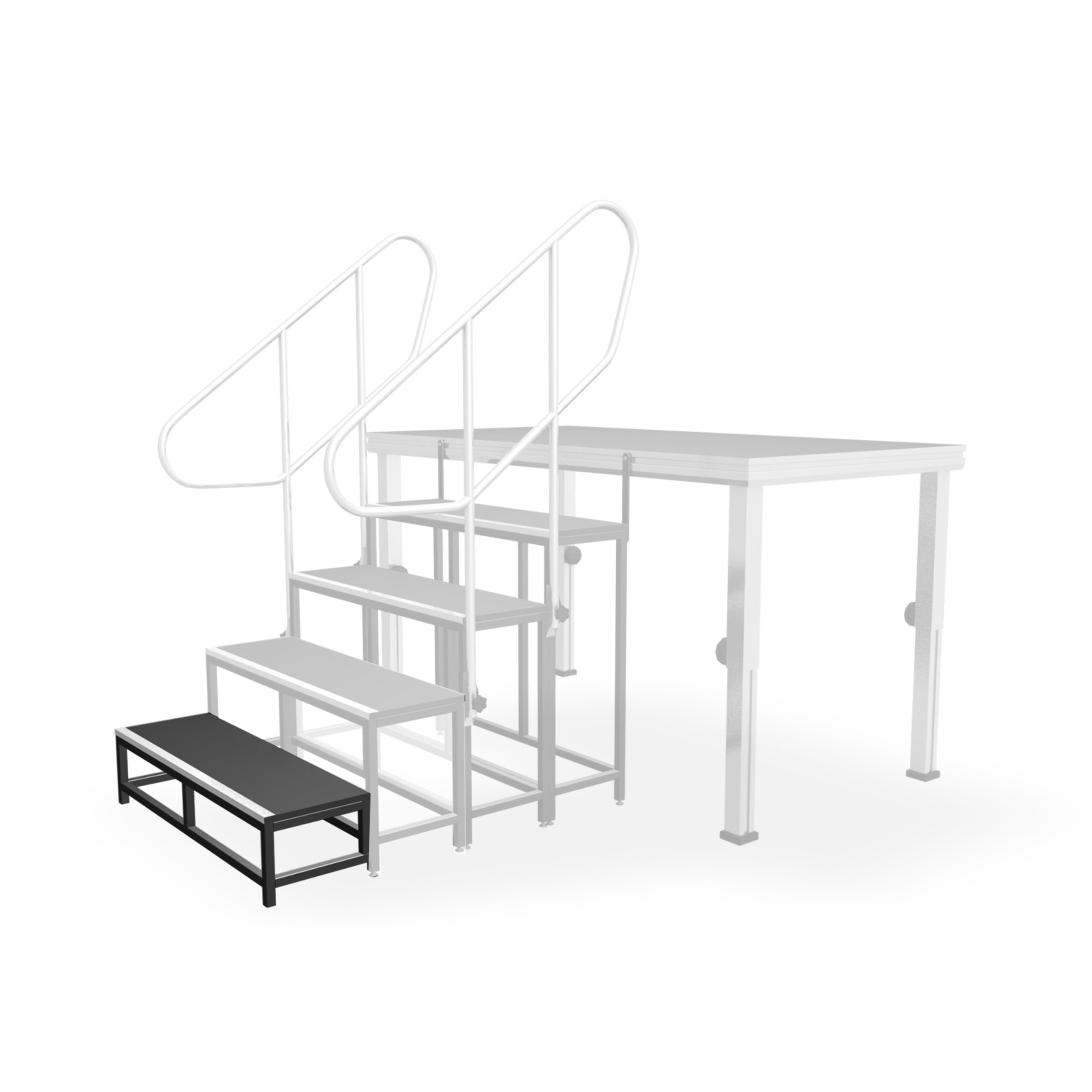 lightmaXX Gerüst, ALU-STAGE Treppenstufe 20 1 Stufe, 20cm