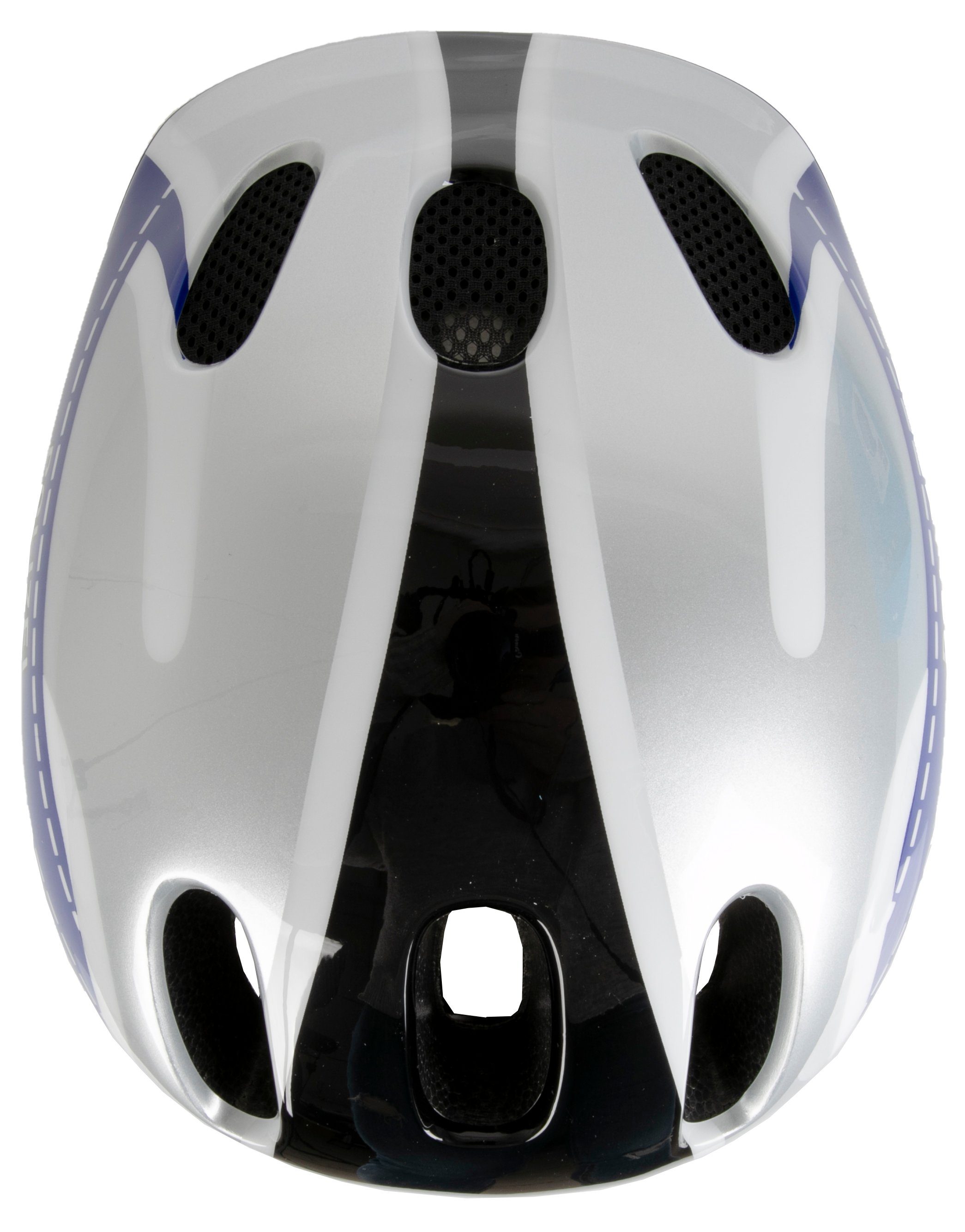 M-Wave Kinderfahrradhelm Kinder Fahrradhelm POLIZEI, Visier intergriert, eingebautes Rücklicht