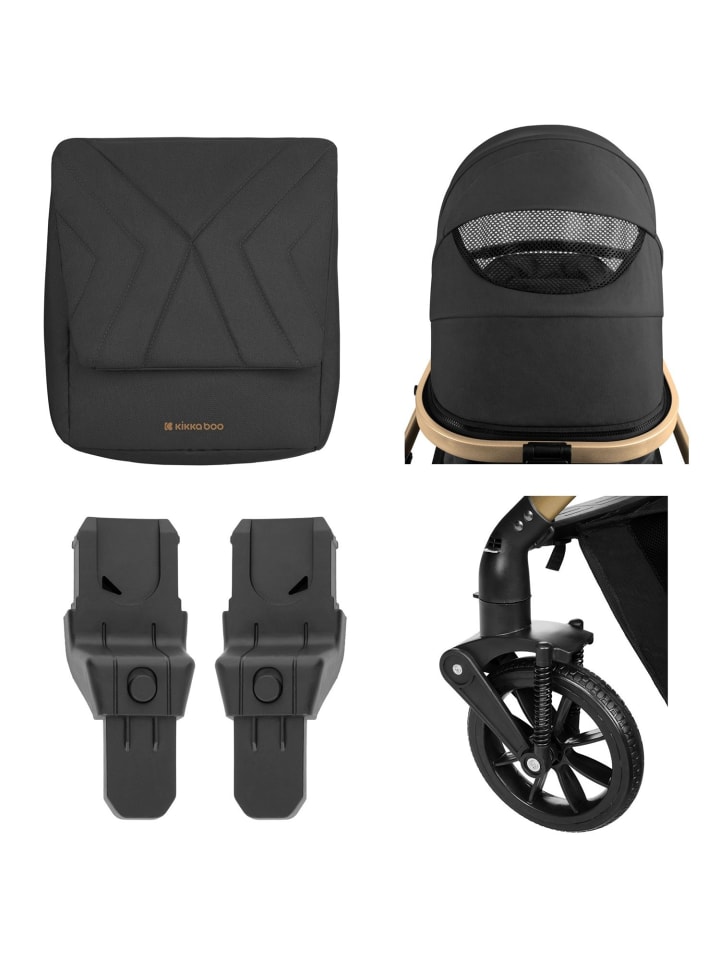 Kikkaboo Kinderwagen Darling 3 in 1 in schwarz günstig kaufen onesize
