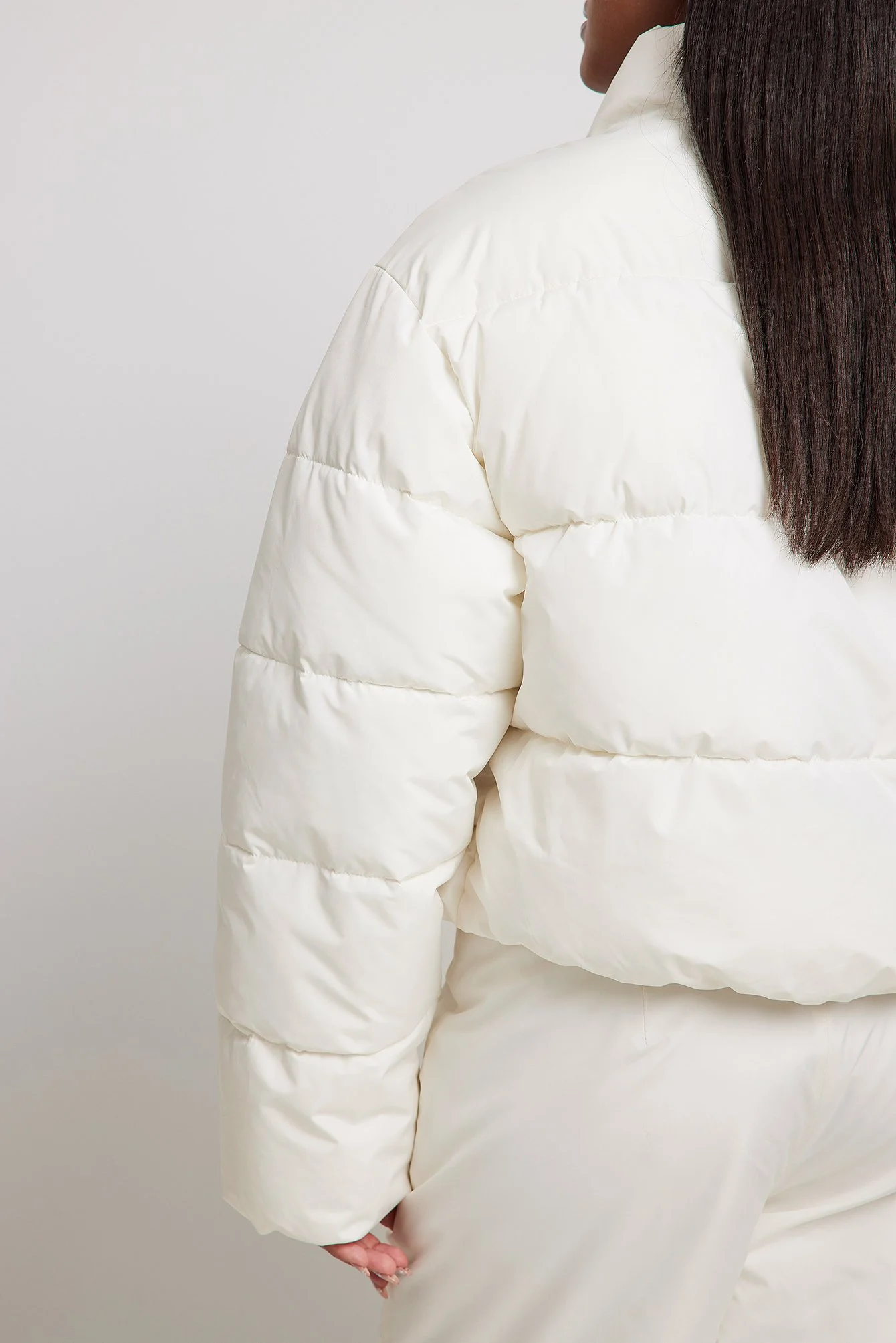 Wattierte Jacke mit Steppdetails
